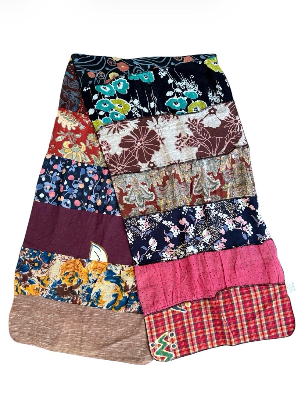 Boho Patchwork Scarf Made in Japan
